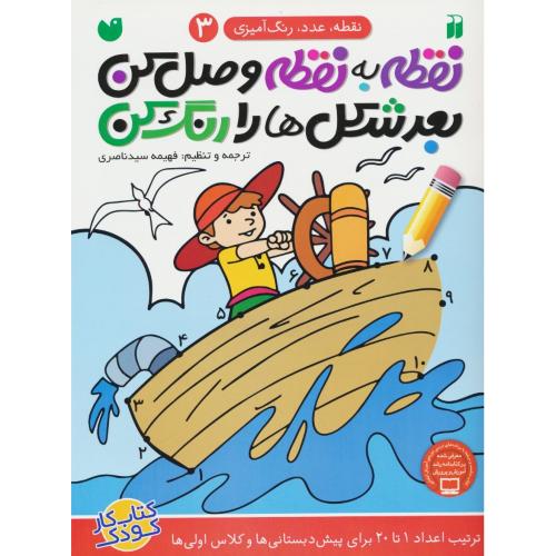 نقطه به نقطه وصل کن بعد شکل ها را رنگ کن (3) نقطه،عدد،رنگ آمیزی