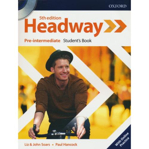 HEADWAY /PRE-INTERMEDIATE / با ورک بوک / با DVD / ویرایش 5