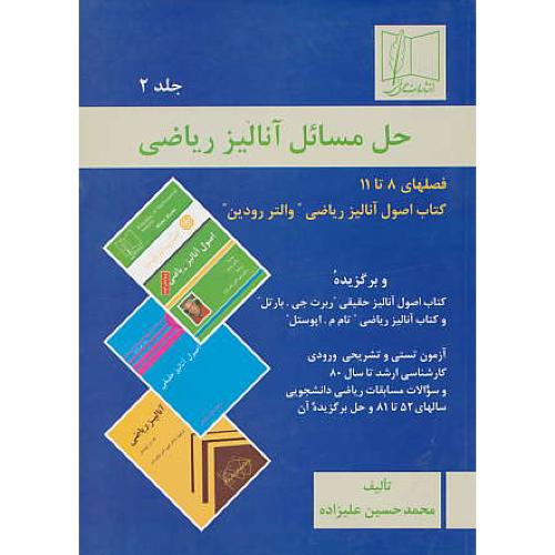 حل آنالیز ریاضی (ج2) رودین / علیزاده / فصل 8 تا 11 /علمی و فنی