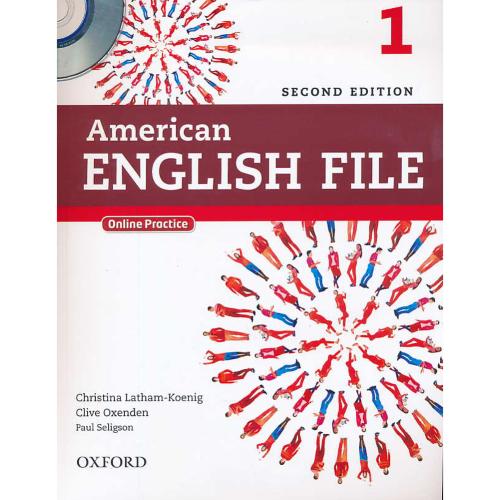 AMERICAN ENGLISH FILE / 1 / باورک بوک / با3CD / ویرایش 2