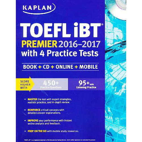 KAPLAN TOEFL IBT / PREMIER 2016-2017 / باCD