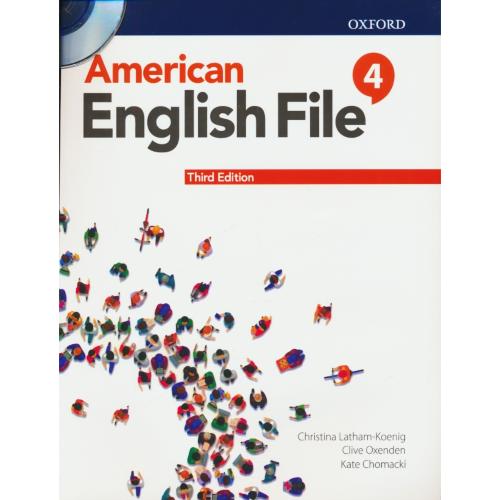 AMERICAN ENGLISH FILE / 4 / با ورک بوک / باCD / ویرایش 3