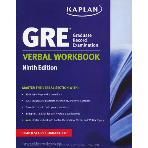 GRE VERBAL WORKBOOK / KAPLAN / ویرایش 9