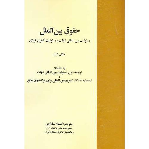 حقوق بین الملل/مسئولیت بین المللی دولت و مسئولیت کیفری فردی