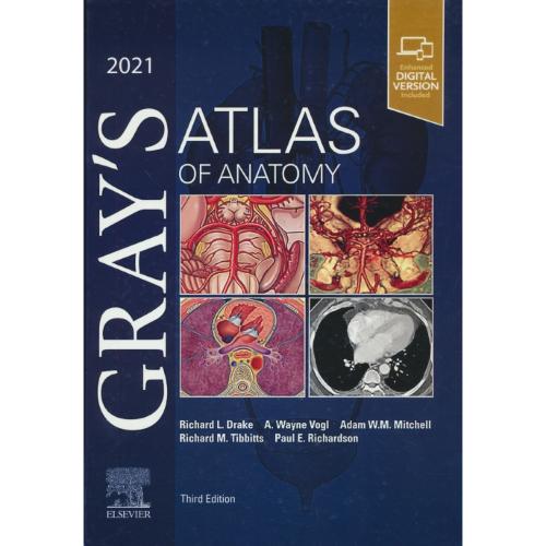 GRAY`S ATLAS OF ANATOMY 2021 / سلفون / گلاسه / ویرایش 3