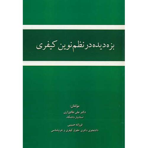 بزه دیده در نظم نوین کیفری / طالع زاری / حبیبی / کتاب آوا