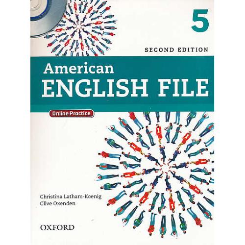 AMERICAN ENGLISH FILE / 5 / با ورک بوک / با3CD / ویرایش 2