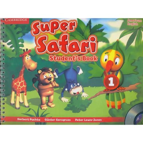 SUPER SAFARI (1) AMERICAN ENGLISH / با ورک بوک / با2CD