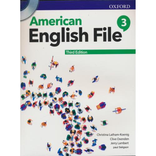 AMERICAN ENGLISH FILE 3 / با ورک بوک / باDVD / ویرایش 3