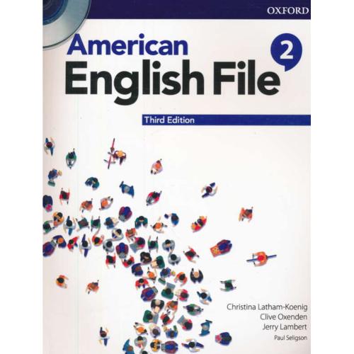 AMERICAN ENGLISH FILE 2 / با ورک بوک / باDVD / ویرایش 3