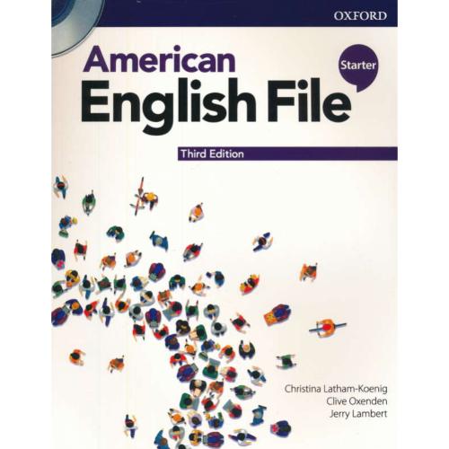 AMERICAN ENGLISH FILE STARTER / با ورک بوک / باDVD / ویرایش 3