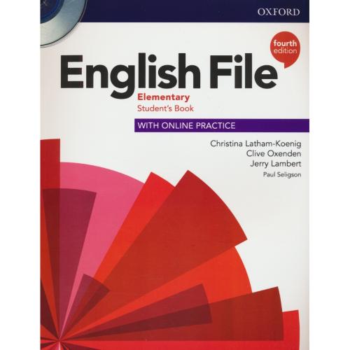 ENGLISH FILE / ELEMENTARY / باDVD / با ورک بوک / ویرایش 4