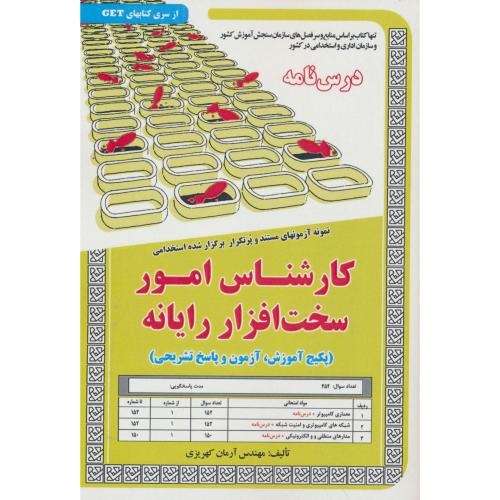 درس نامه کارشناس امور سخت افزار رایانه/نمونه آزمونهای مستند و پرتکرار برگزارشده استخدامی