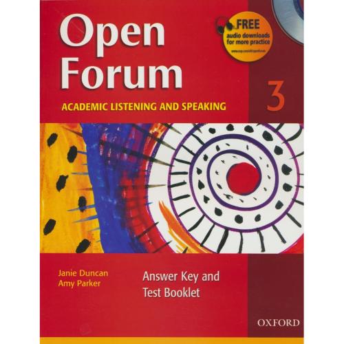 OPEN FORUM 3 / ACADEMIC LISTENING AND SPEAKING / با CD