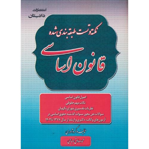 نکته و تست طبقه بندی شده قانون اساسی وکالت، دکتری، ارشد 1378-1402 /صباحی