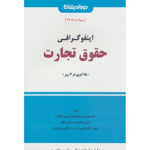 اینفوگرافی حقوق تجارت / فرهادی نیاکی / حاتمی پور / دوراندیشان
